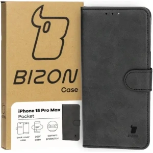 Kup Etui z klapką Bizon Case Pocket do Apple iPhone 15 Pro Max czarne - BIZ3491 - {ean13} - Sklep Home Screen
