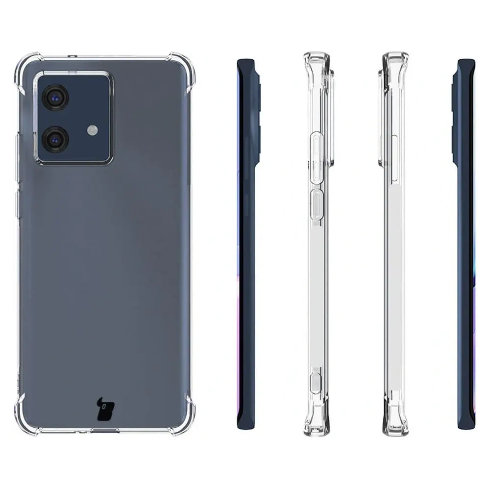 Elastyczne etui Bizon Case Salpa do Motorola Edge 40 Neo przezroczyste