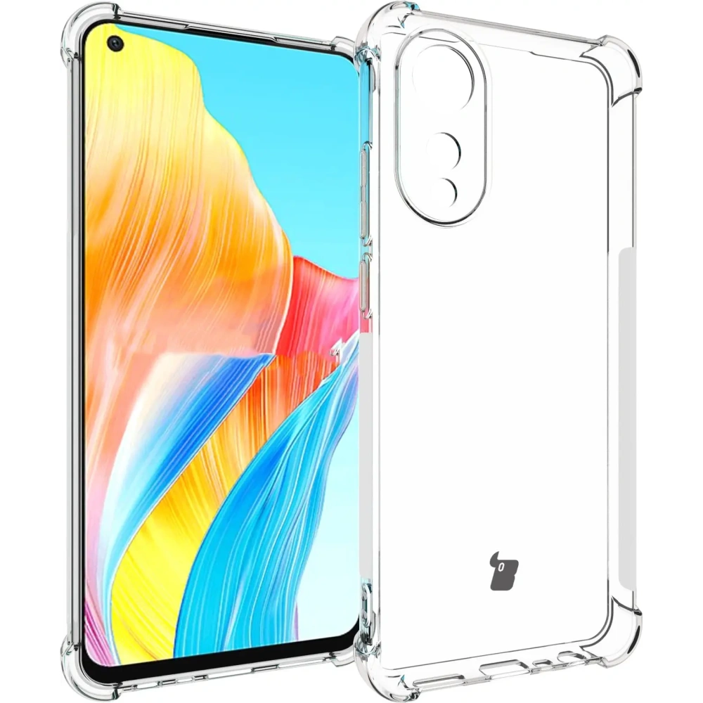 Etui Bizon Case Clear Pack do Oppo A78 4G przezroczyste