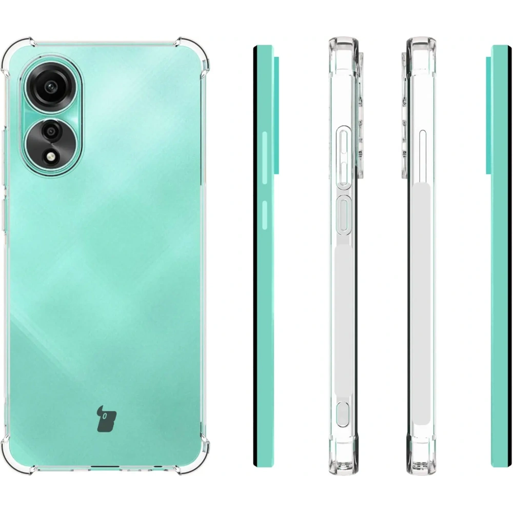 Etui Bizon Case Clear Pack do Oppo A78 4G przezroczyste