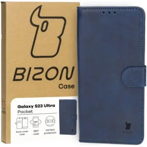 Kup Etui z klapką Bizon Case Pocket do Samsung Galaxy S23 Ultra granatowe - BIZ3500 - {ean13} - Sklep Home Screen