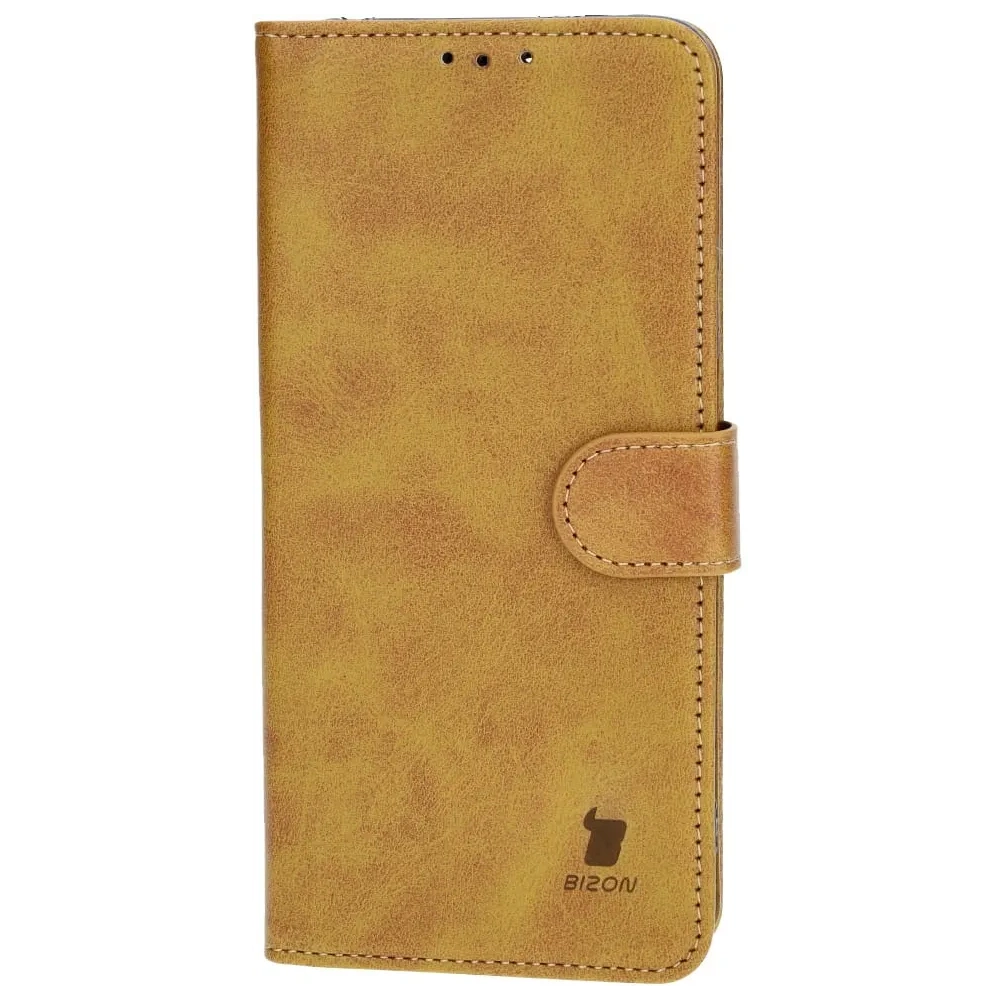 Etui z klapką Bizon Case Pocket do Xiaomi Redmi Note 12 5G / Xiaomi Poco X5 brązowe