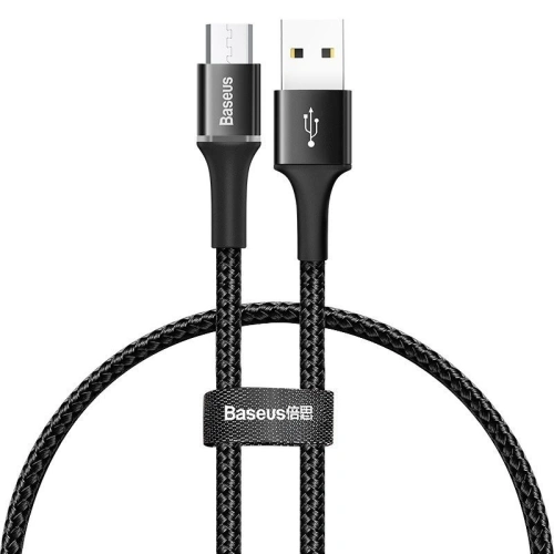 Kup Kabel micro USB s podsvícením LED Baseus Halo 3A 0.25m (černý) - BSU1414BLK - {ean13} - Sklep Home Screen