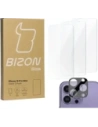 BIZON Clear 3x sticlă pentru ecran + sticlă pentru cameră Apple iPhone 15 Pro Max