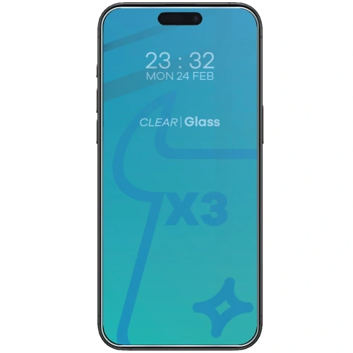 Kup 3x Szkło na ekran + szkło na aparat BIZON Clear do Apple iPhone 15 Pro Max - BIZ3509 - {ean13} - Sklep Home Screen