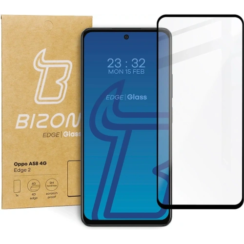 Kup Szkło hartowane Bizon Glass Edge 2 do Oppo A58 4G czarne - BIZ3515 - {ean13} - Sklep Home Screen