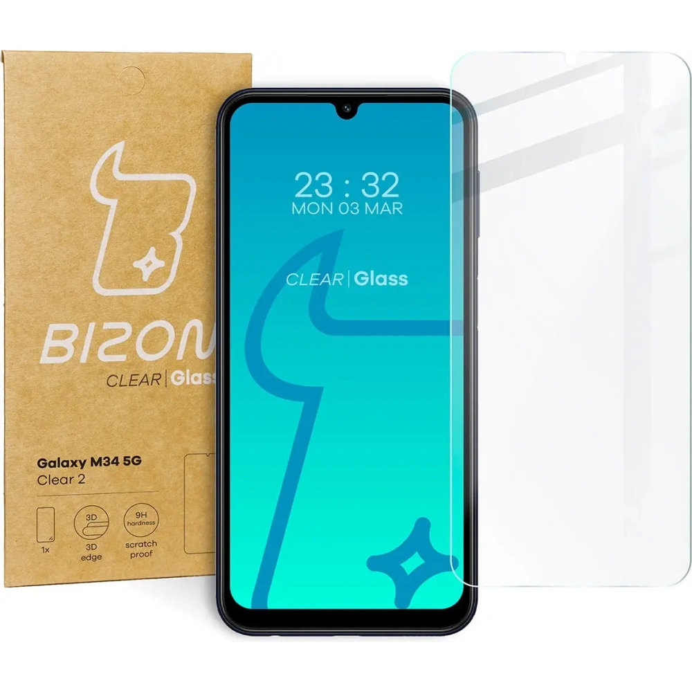 Szkło hartowane Bizon Glass Clear 2 do Samsung Galaxy M34 5G