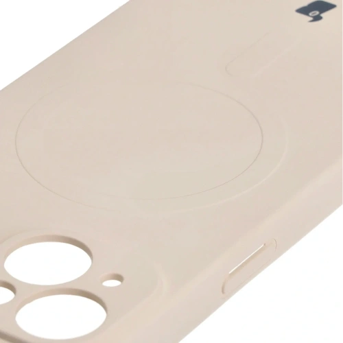 Kup Etui silikonowe z pierścieniem magnetycznym Bizon Case Silicone Magnetic do Apple iPhone 15 beżowe - BIZ3518 - {ean13} - Sklep Home Screen