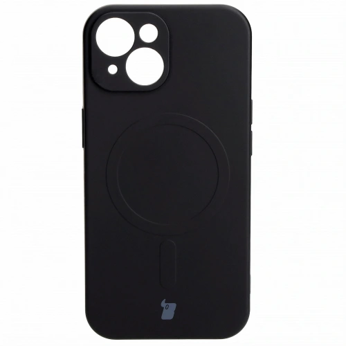 Kup Etui silikonowe z pierścieniem magnetycznym Bizon Case Silicone Magnetic do Apple iPhone 15 czarne - BIZ3519 - {ean13} - Sklep Home Screen