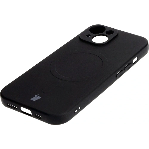 Kup Etui silikonowe z pierścieniem magnetycznym Bizon Case Silicone Magnetic do Apple iPhone 15 czarne - BIZ3519 - {ean13} - Sklep Home Screen