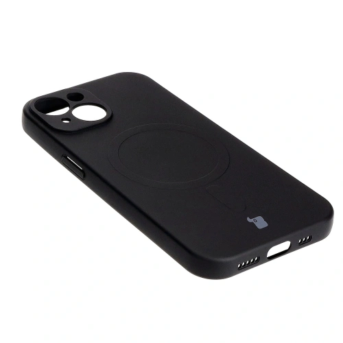 Kup Etui silikonowe z pierścieniem magnetycznym Bizon Case Silicone Magnetic do Apple iPhone 15 czarne - BIZ3519 - {ean13} - Sklep Home Screen