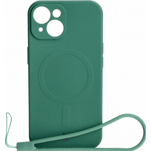 Kup Bizon Case Silikon Magnetic Apple iPhone 15 dunkelgrün - BIZ3521 - {ean13} - Sklep Home Screen