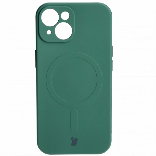 Kup Bizon Case Silikon Magnetic Apple iPhone 15 dunkelgrün - BIZ3521 - {ean13} - Sklep Home Screen