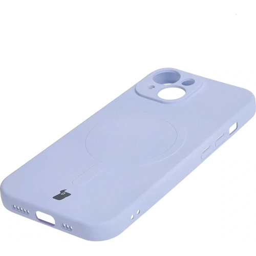 Kup Etui silikonové s magnetickým kroužkem Bizon Case Silicone Magnetic pro Apple iPhone 15 světle fialové - BIZ3525 - {ean13} - Sklep Home Screen