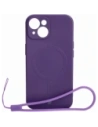 Bizon Case Silikon Magnetic Apple iPhone 15 Pflaume