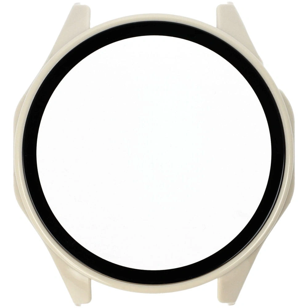 Etui Bizon Case+Glass Watch do Huawei Watch GT 4 46 mm beżowe