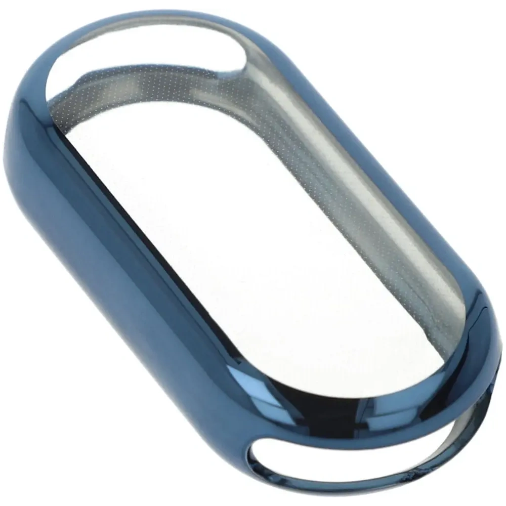 Etui z osłoną ekranu Bizon Case Watch Felipe do Xiaomi Mi Smart Band 8 niebieskie