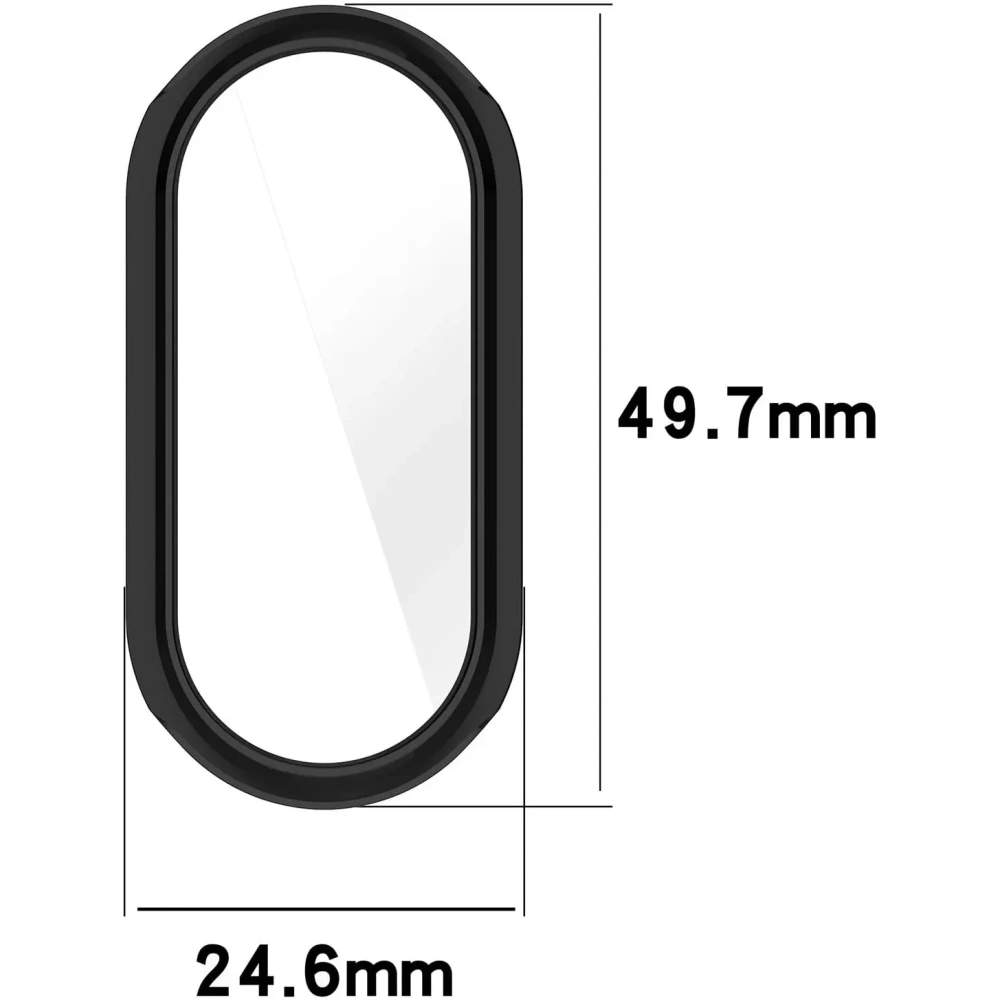 Etui z osłoną ekranu Bizon Case Watch Felipe do Xiaomi Mi Smart Band 8 złote