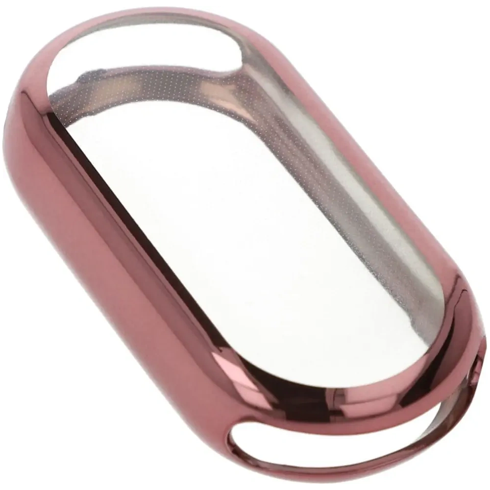 Etui z osłoną ekranu Bizon Case Watch Felipe do Xiaomi Mi Smart Band 8 różowe