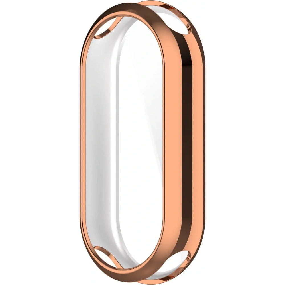 Etui z osłoną ekranu Bizon Case Watch Felipe do Xiaomi Mi Smart Band 8 różowozłote