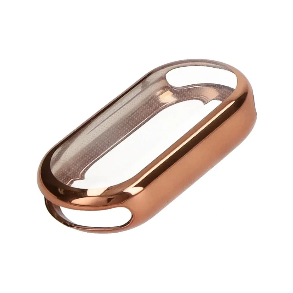 Etui z osłoną ekranu Bizon Case Watch Felipe do Xiaomi Mi Smart Band 8 różowozłote