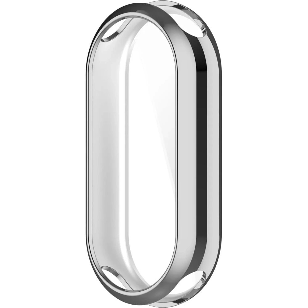 Etui z osłoną ekranu Bizon Case Watch Felipe do Xiaomi Mi Smart Band 8 srebrne