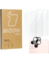 3x Sklo na displej + sklo na fotoaparát BIZON Clear pro Apple iPhone 15