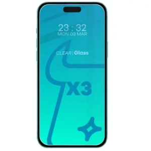 Buy BIZON Clear 3x screen glass + camera glass Apple iPhone 15 - BIZ3549 - {ean13} - Home Screen Store Europe