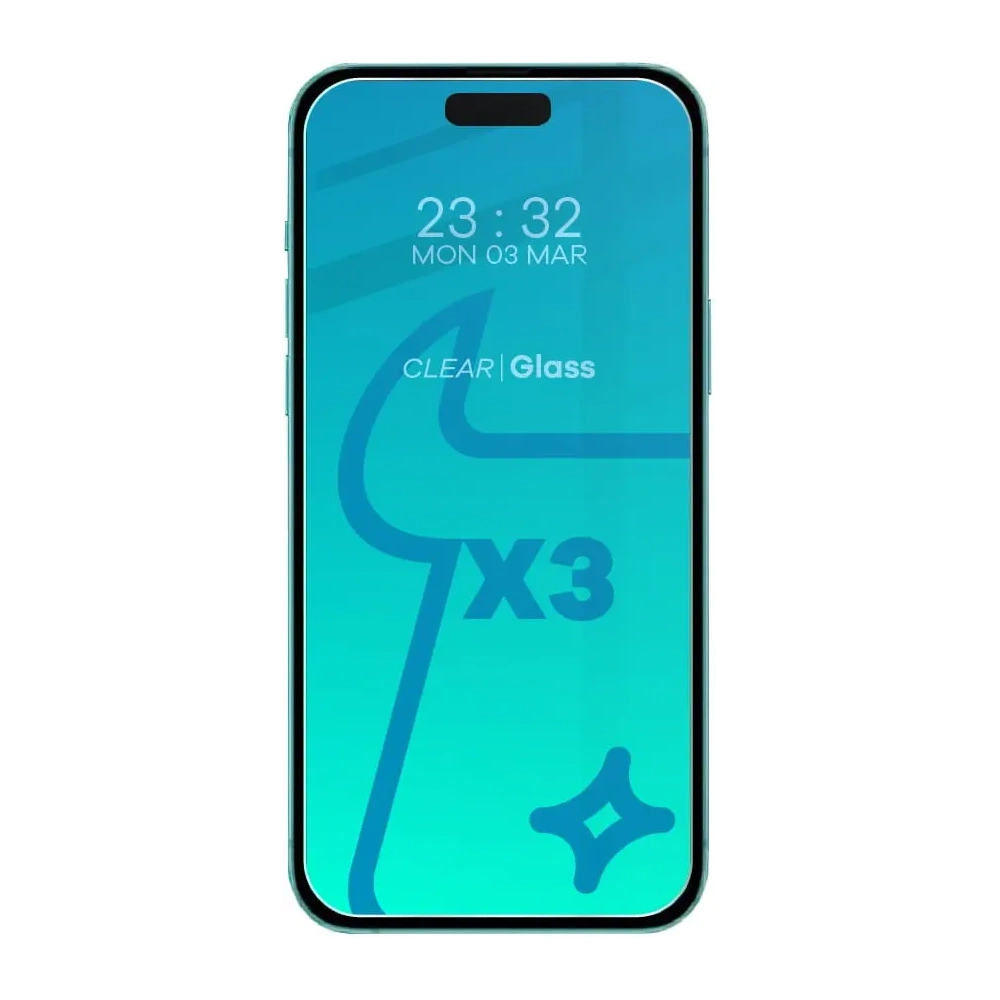 3x Szkło na ekran + szkło na aparat BIZON Clear do Apple iPhone 15