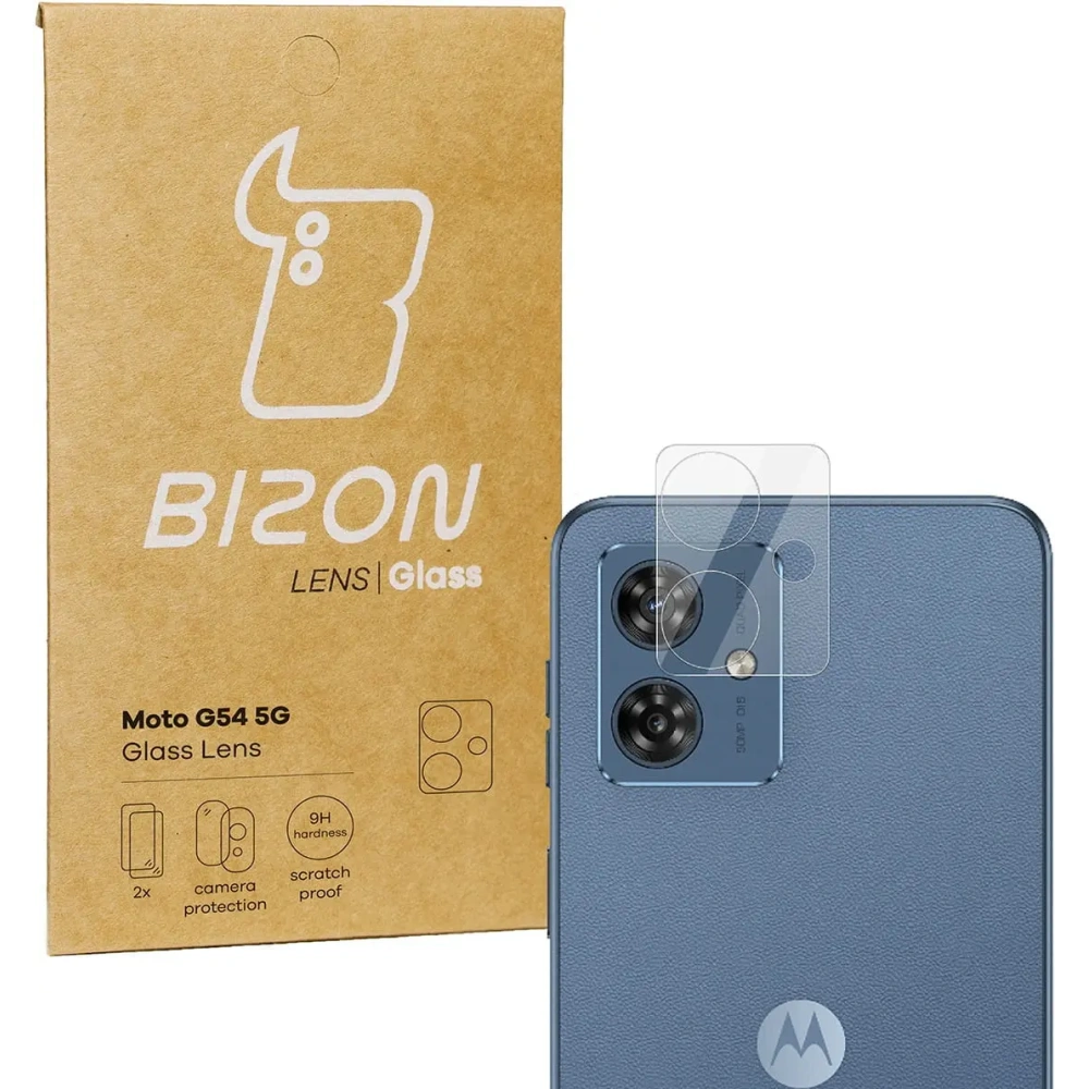 Szkło na aparat Bizon Glass Lens do Motorola Moto G54 5G [2 PACK]