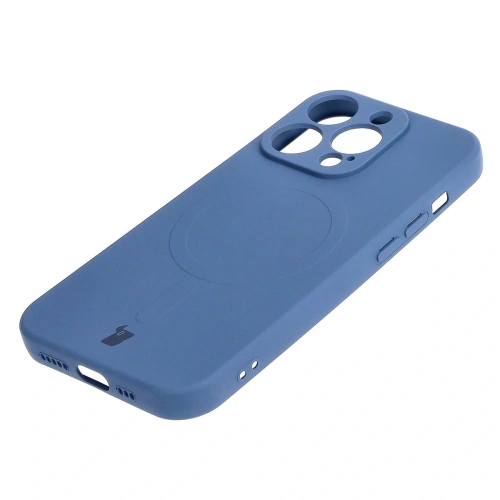 Kup Etui silikonové s magnetickým kroužkem Bizon Case Silicone Magnetic pro Apple iPhone 15 Pro tmavě modré - BIZ3560 - {ean13} - Sklep Home Screen