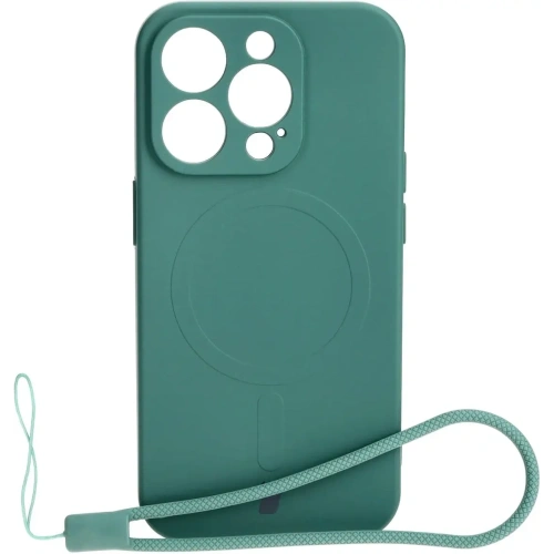 Kup Bizon Case Silikon Magnetic Apple iPhone 15 Pro dunkelgrün - BIZ3561 - {ean13} - Sklep Home Screen