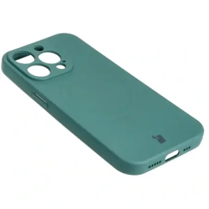 Kup Etui silikonowe z pierścieniem magnetycznym Bizon Case Silicone Magnetic do Apple iPhone 15 Pro ciemnozielone - BIZ3561 - {ean13} - Sklep Home Screen