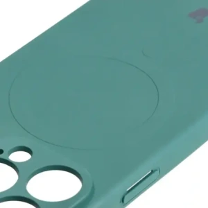 Kup Etui silikonowe z pierścieniem magnetycznym Bizon Case Silicone Magnetic do Apple iPhone 15 Pro ciemnozielone - BIZ3561 - {ean13} - Sklep Home Screen