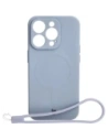 Bizon Case Silikon Magnetic Apple iPhone 15 Pro grau