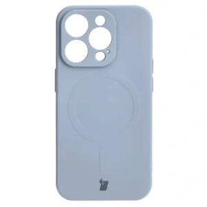 Kup Etui silikonowe z pierścieniem magnetycznym Bizon Case Silicone Magnetic do Apple iPhone 15 Pro szare - BIZ3562 - {ean13} - Sklep Home Screen