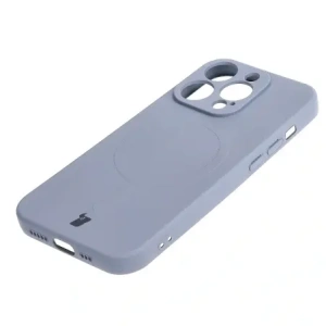 Kup Etui silikonowe z pierścieniem magnetycznym Bizon Case Silicone Magnetic do Apple iPhone 15 Pro szare - BIZ3562 - {ean13} - Sklep Home Screen