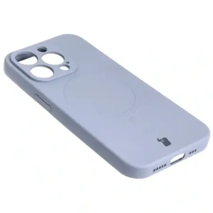 Kup Etui silikonowe z pierścieniem magnetycznym Bizon Case Silicone Magnetic do Apple iPhone 15 Pro szare - BIZ3562 - {ean13} - Sklep Home Screen