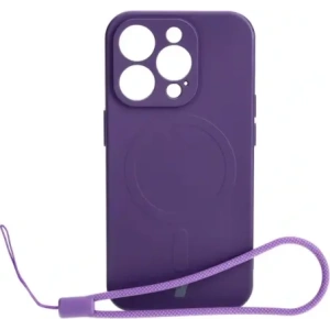 Kup Etui silikonowe z pierścieniem magnetycznym Bizon Case Silicone Magnetic do Apple iPhone 15 Pro śliwkowe - BIZ3564 - {ean13} - Sklep Home Screen