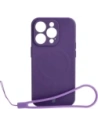 Kup Bizon Case Silikon Magnetic Apple iPhone 15 Pro Pflaume - BIZ3564 - {ean13} - Sklep Home Screen
