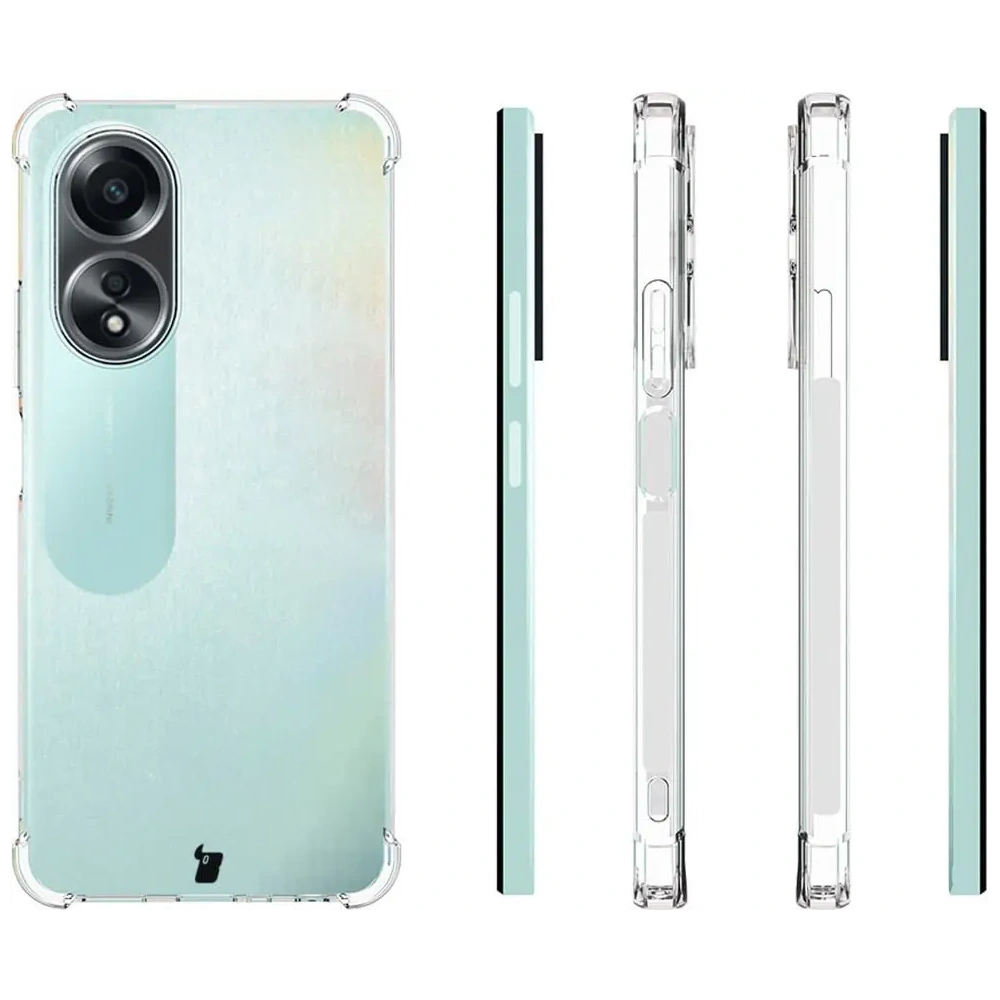 Elastyczne etui Bizon Case Salpa do Oppo A58 4G przezroczyste