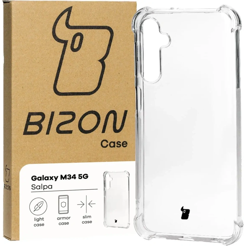 Elastyczne etui Bizon Case Salpa do Samsung Galaxy M34 5G przezroczyste