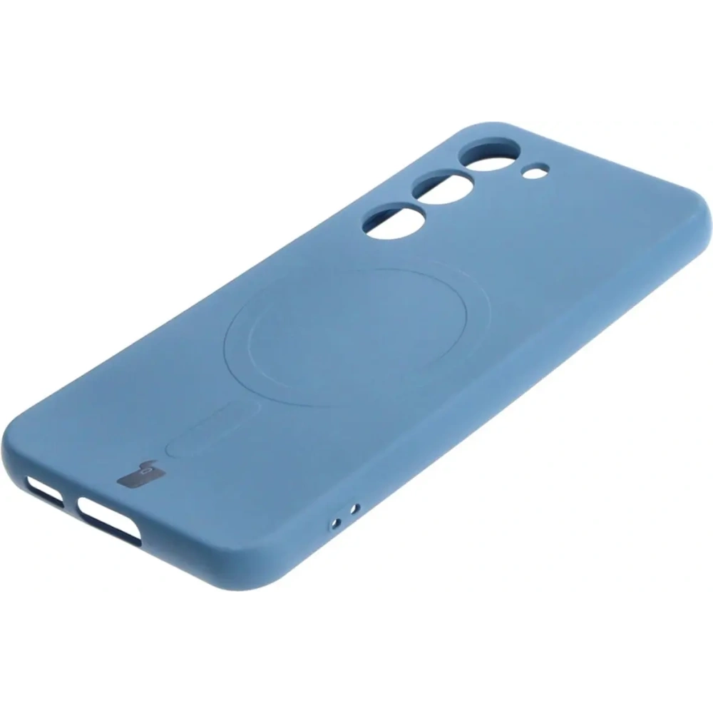Etui silikonowe z pierścieniem magnetycznym Bizon Case Silicone Magnetic do Samsung Galaxy S23 granatowe