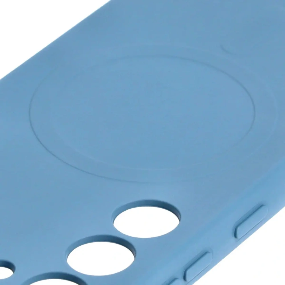 Etui silikonowe z pierścieniem magnetycznym Bizon Case Silicone Magnetic do Samsung Galaxy S23 granatowe