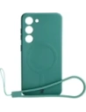 Bizon Caz Silicon Magnetic Samsung Galaxy S23 verde închis