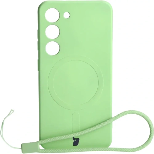 Kup Etui silikonové s magnetickým kroužkem Bizon Case Silicone Magnetic pro Samsung Galaxy S23 jasně zelené - BIZ3575 - {ean13} - Sklep Home Screen