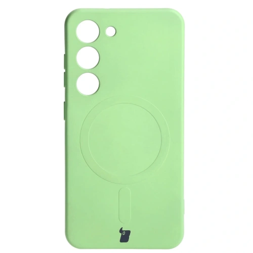 Kup Etui silikonové s magnetickým kroužkem Bizon Case Silicone Magnetic pro Samsung Galaxy S23 jasně zelené - BIZ3575 - {ean13} - Sklep Home Screen