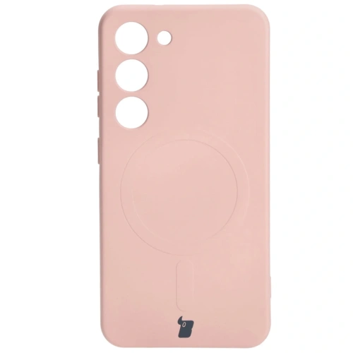 Kup Etui silikonowe z pierścieniem magnetycznym Bizon Case Silicone Magnetic do Samsung Galaxy S23 jasnoróżowe - BIZ3576 - {ean13} - Sklep Home Screen