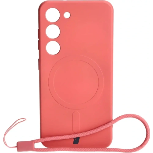 Kup Etui silikonové s magnetickým kroužkem Bizon Case Silicone Magnetic pro Samsung Galaxy S23 v barvě špinavě růžové - BIZ3578 - {ean13} - Sklep Home Screen