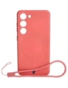 Kup Etui silikonowe z pierścieniem magnetycznym Bizon Case Silicone Magnetic do Samsung Galaxy S23 brudnoróżowe - BIZ3578 - {ean13} - Sklep Home Screen
